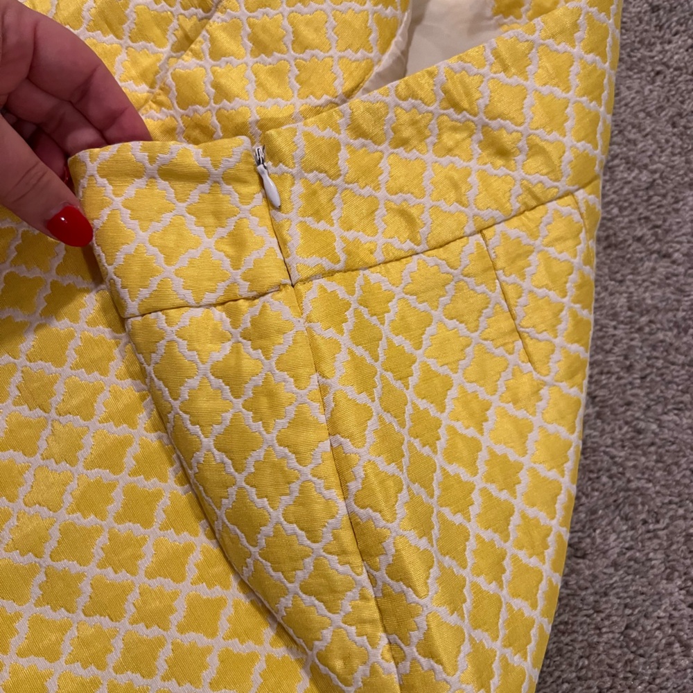 Ann Taylor Yellow Mini Skirt - Picture 3 of 5